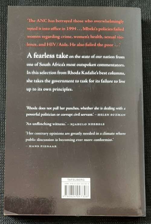 In Your Face: Passionate Conversations about People & Politics - Author: Rhoda Kadalie