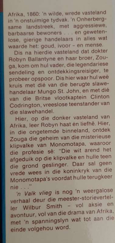`n Valk Vlieg - Author: Wilbur Smith