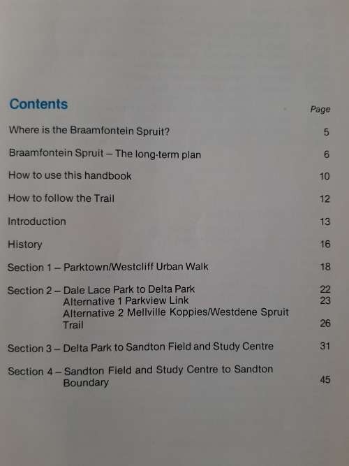 Braamfonteinspruit-wandelpad/Braamfontein Spruit Trail - Compiled: COCCOS, Edited: James Clarke