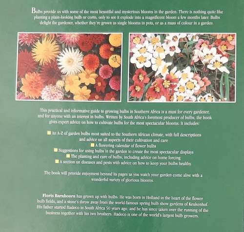 Growing Bulbs in South Africa - Author: Floris Barnhoorn of Hadeco