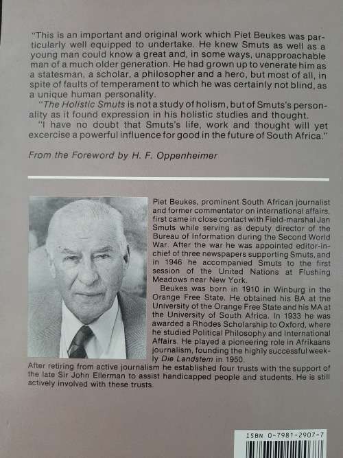 The Holistic Smuts: A study in personality - Author: Piet Beukes