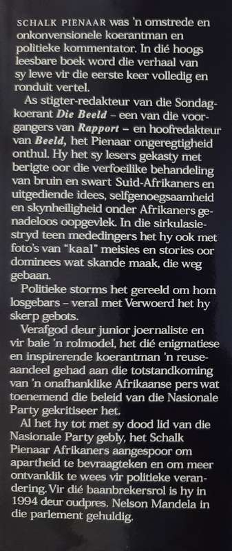 Voorloper: Die lewe van Schalk Pienaar - Author: Alex Mouton
