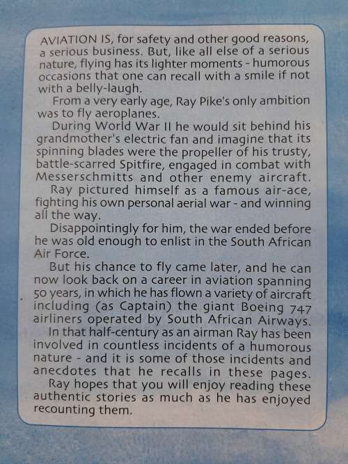 An Airman Looks Back~at the lighter side of a career in aviation - Author: Ray Pike