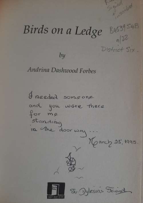 Birds on a Ledge - Author: Andrina Dashwood Forbes