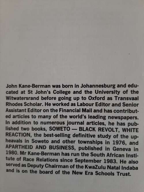 The Erosion of Apartheid - Author: John Kane-Berman