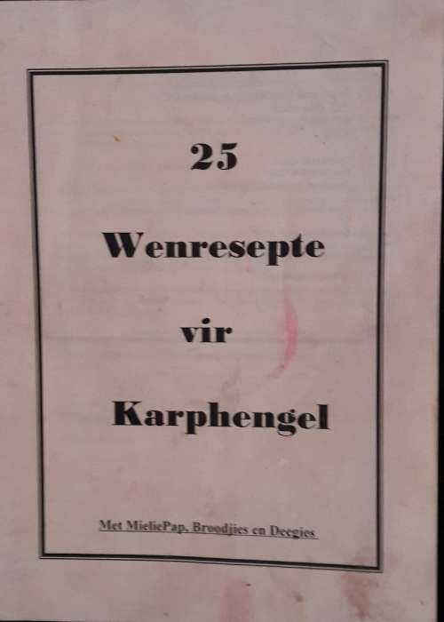 25 Wenrespte vir Karphengel