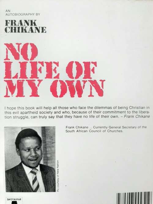 No Life of my Own - An Autobiography by Frank Chikane