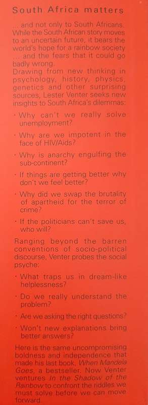 In the Shadow of the Rainbow - Author: Lester Venter