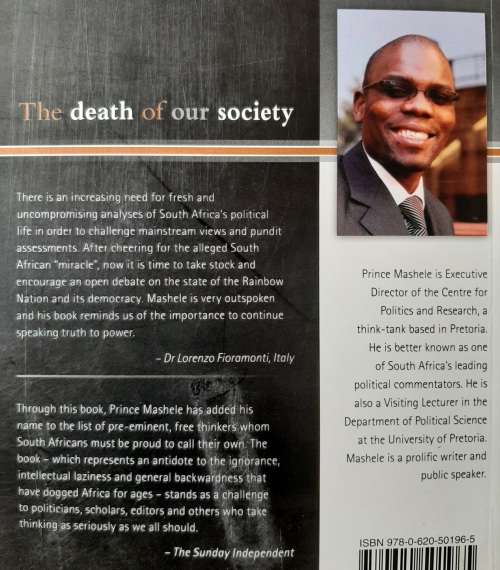 The Death of Our Society - Author: Prince Mashele