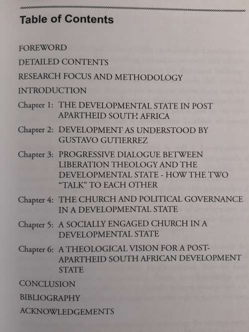 The Church & a Developmental State in Post-Apartheid S.A. - Author: Israel K. Mkhize
