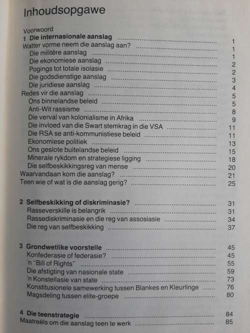 Die Aanslag Teen Selfbeskikking in die RSA - Author: Hercules Booysen