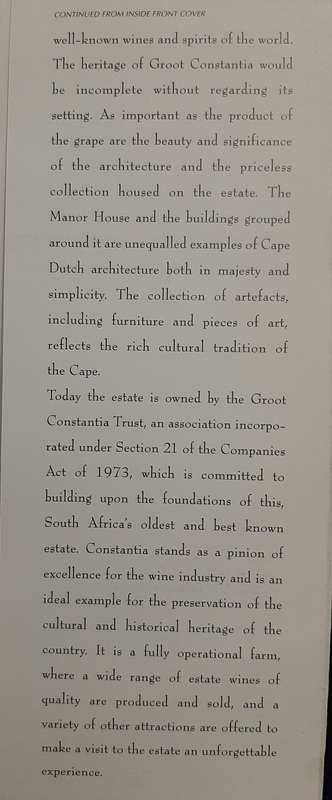 Groot Constantia 1685-1885: Its owners & occupants - Author: Matthijs P S vander Merwe