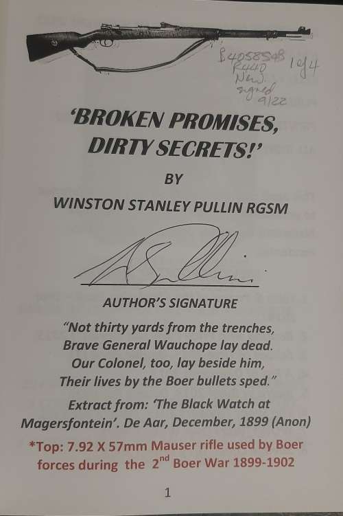 `Broken Promises, Dirty Secrets!` - Author: Winston Stanley Pullin