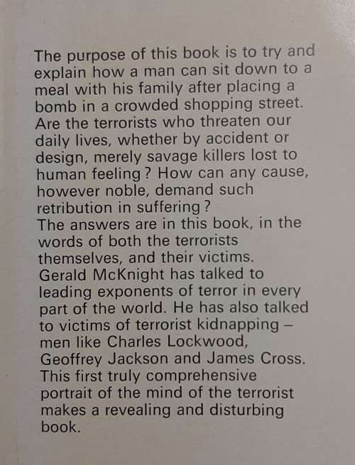 The Mind of the Terrorist - Author: Gerald McKnight