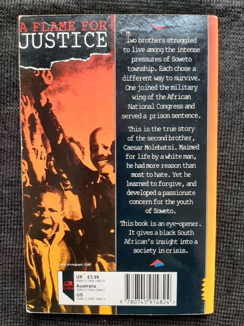 A Flame for Justice - Author: Caesar Molebatsi with David Virtue