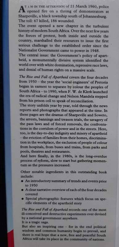The Rise & Fall of Apartheid: - Compiled & Edited by Peter Joyce
