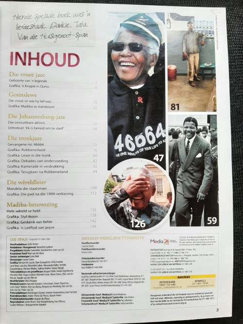Huisgenoot~Mandela: Man van Versoening : Huldeblyk aan SAse mees geliefde seun 1918-2013