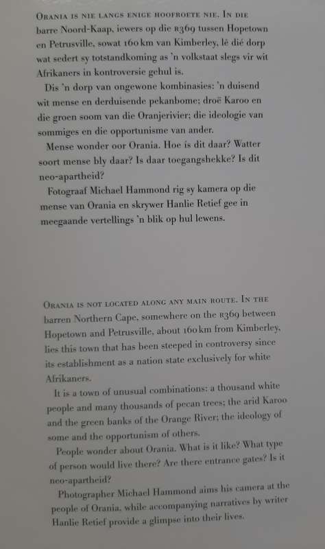 Orania - Author: Michael Hammond & Hanlie Retief