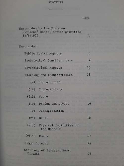 The Alexandra Hostels - Author: S. C. Newman(Chairman-Citisens` Hostel Action Committe)