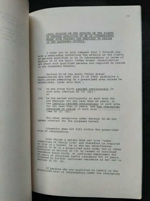 The Alexandra Hostels - Author: S. C. Newman(Chairman-Citisens` Hostel Action Committe)