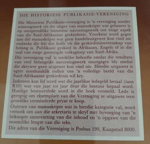 Die Vryliede & Vryswartes in die Kaapse Nedersetting 1657-1707 - Author: G.C. De Wet