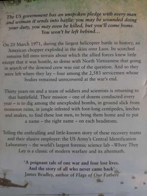 Where They Lay - Author: Earl Swift