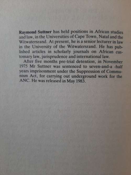 The Freedom Charter-The People`s Charter in 1980`s - Author: Raymond Suttner