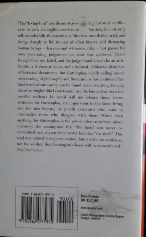 The Holocaust On Trial -D D Guttenplan