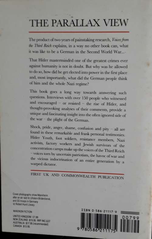 Voices From The Third Reich - Johannes Steinhoff - Peter Pechel, Dennis Showalter
