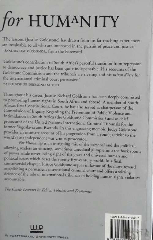 For Humanity - Richard J Goldstone
