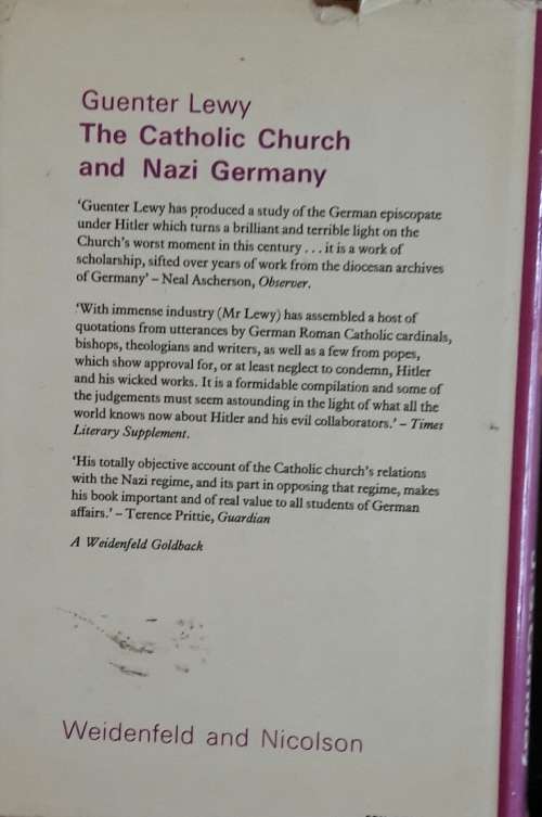 The Nazi Persecution Of The Churches 1933 - 45 - J S Conway