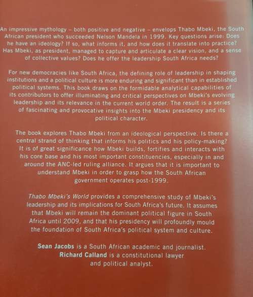 Thabo Mbeki`s World - Edited: Sean Jacons & Richard Calland