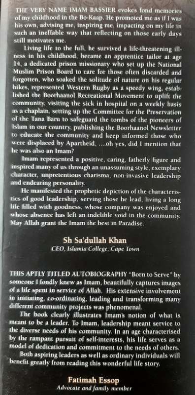 Autobiography of Imam Abdurahman Bassier ~ Born to Serve