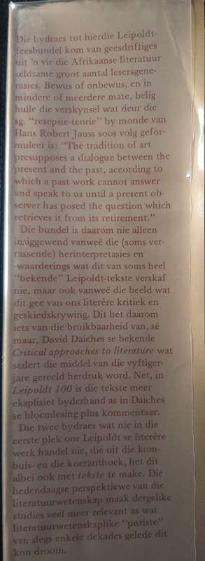Leipoldt 100: ñ Bundel opstelle - Author: Merwe Scholtz