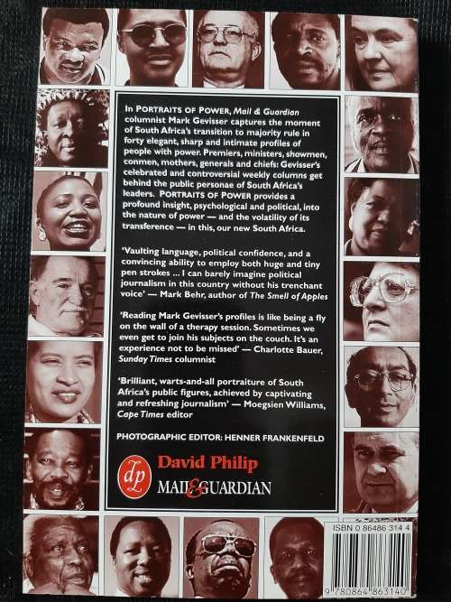 Portraits of Power: Profiles in a Changing South Africa - Author: Mark Gevisser