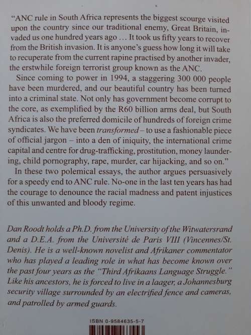 The Scourge of the ANC: Two Essays - Author: Dan Roodt