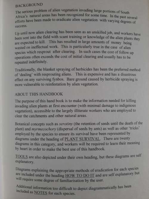 The Alien Clearing Handbook for the Western Cape - Author: Jeremy Croudace