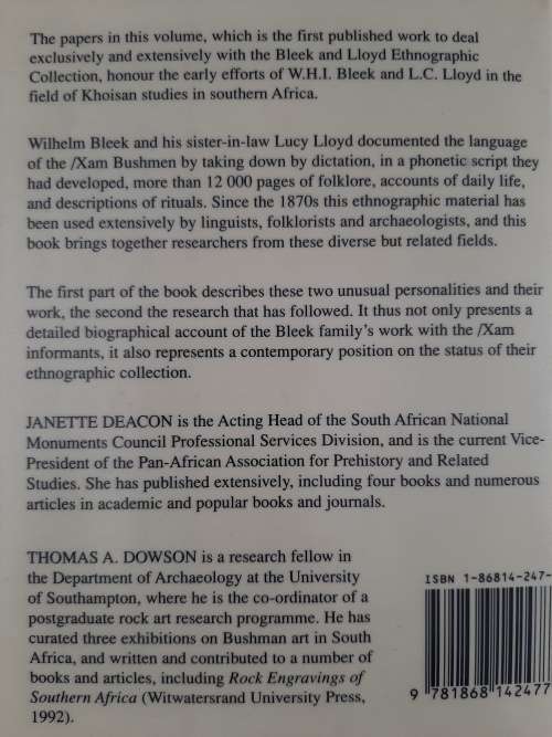 Voices From The Past: The Khoisan Heritage Series - Edited: Janette Deacon & Thomas A. Dowson