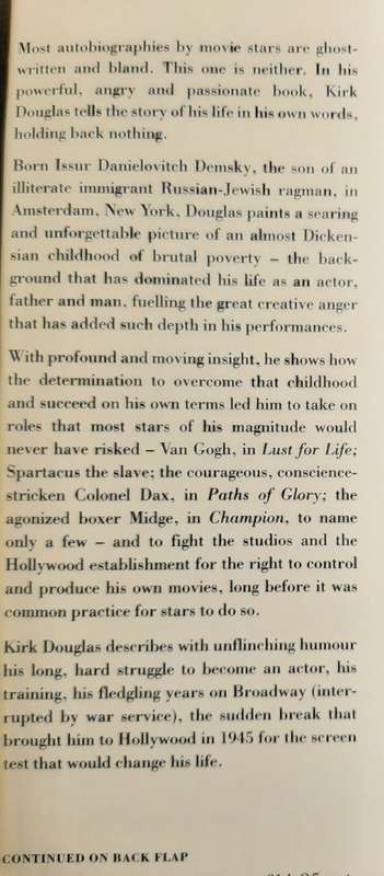 The Ragman`s Son: An Autobiography  - Author: Kirk Douglas