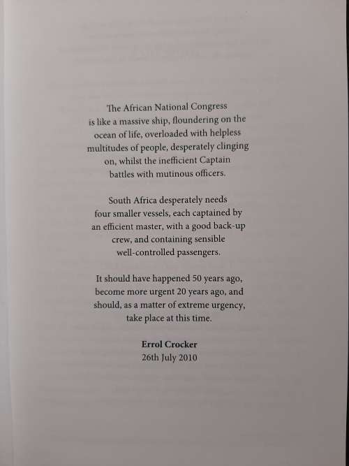 Motherless Son of South Africa - Author: Errol Crocker