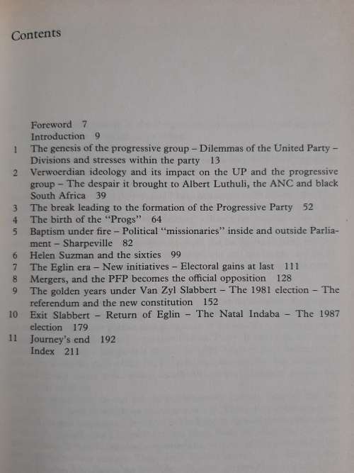 Progressive Odyssey: Towards a Democratic South Africa - Author: Ray Swart