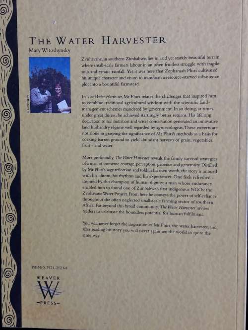 The Water Harvester - Mary Witoshynsky