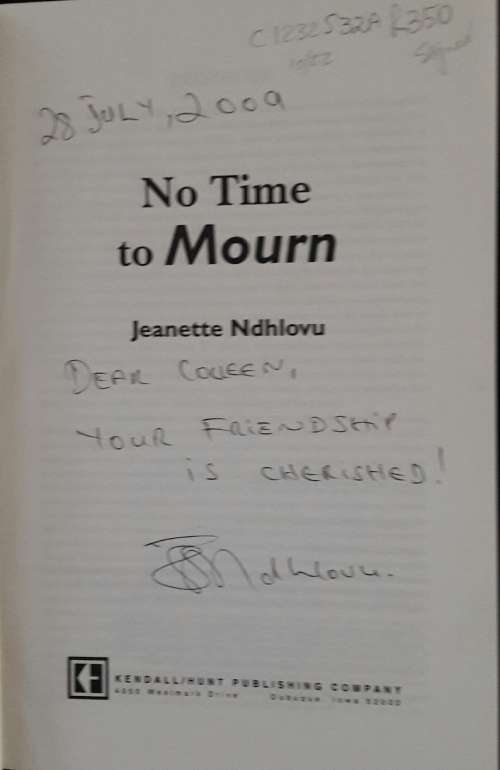 No Time To Mourn - Jeanette Ndhlovu