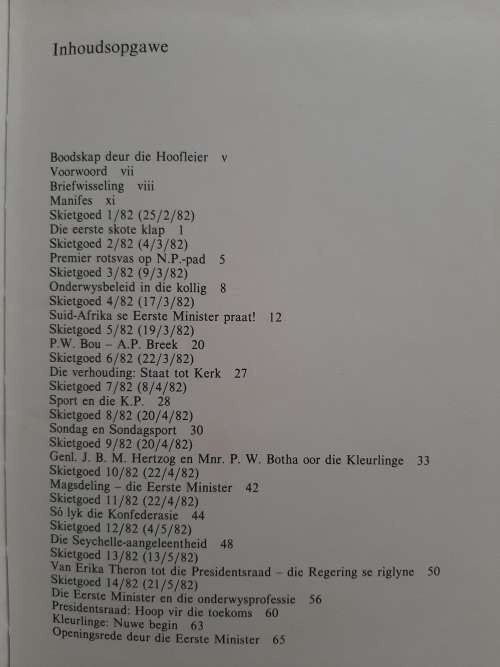Nasionale Party-Inligting Compiled by The Federal Information Service of the National Party