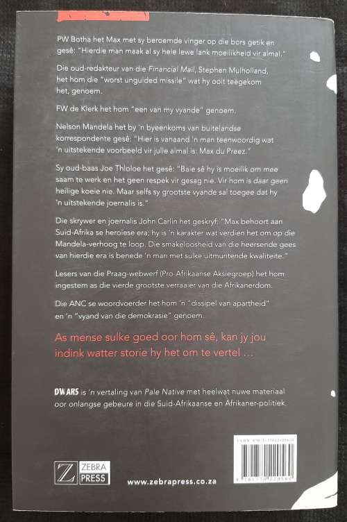 Dwars: Mymeringe van `n Gebleikte Afrikaan By Max Du Preez