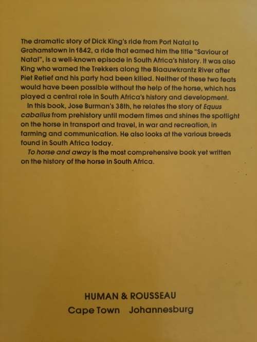 To Horse & Away By Jose Burman
