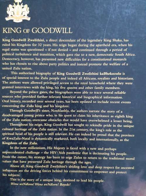 King of Goodwill By O.E.H.M. Nxumalo, C.T. Msimang & I.S. Cooke