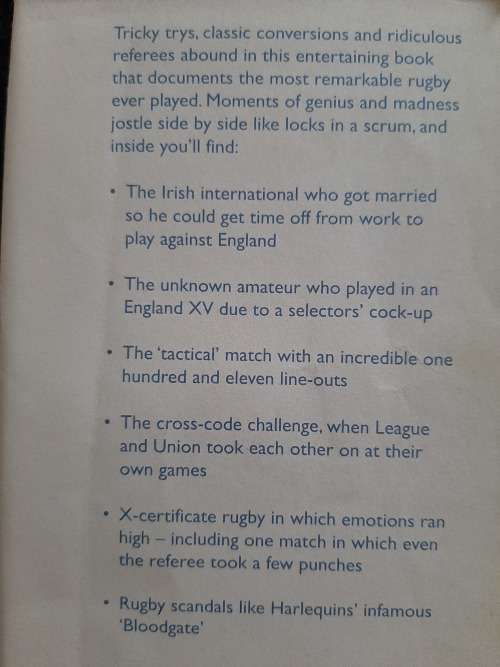 Rugby`s Strangest Matches By John Griffiths