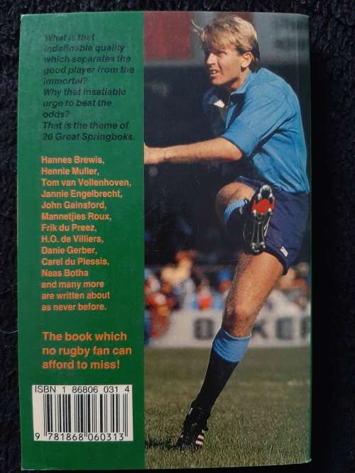 20 Great Springboks 1949-1987 By Chris Greyvenstein