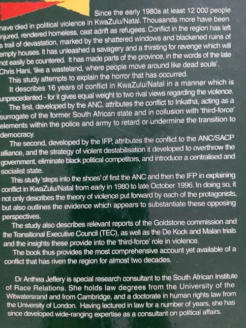 The Natal Story: 16 Years of Conflict By Anthea Jeffery